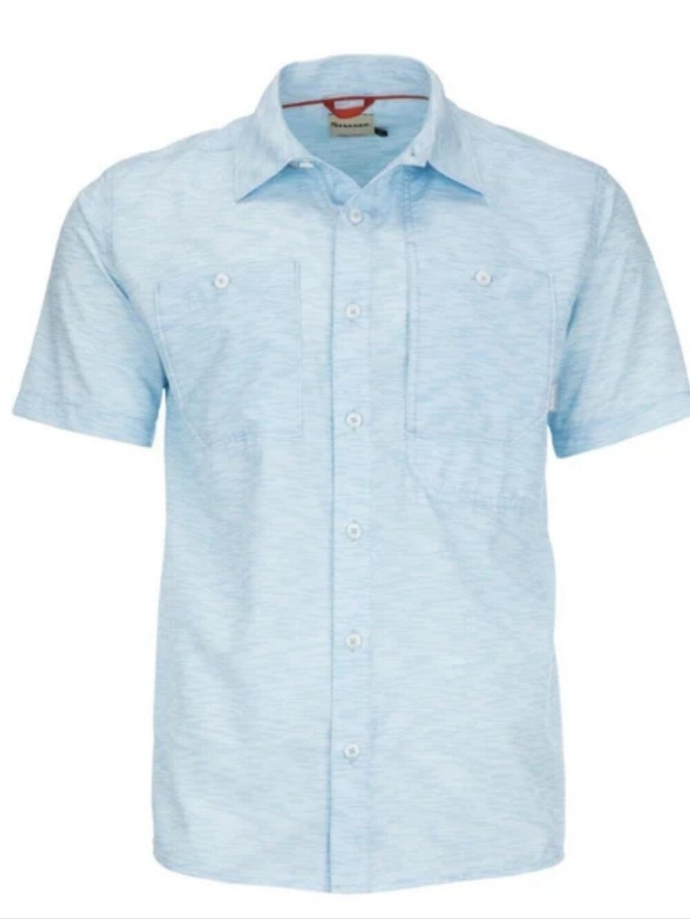 SIMMS-Double Haul Performance Fishing Shirt Blue Sz Large